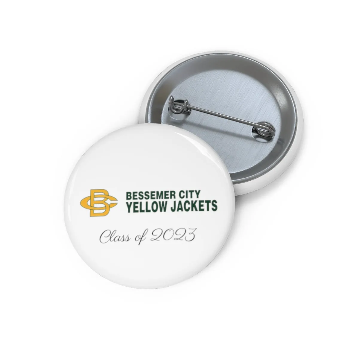 Bessemer City Yellow Jackets Class of 2023 Custom Pin Buttons