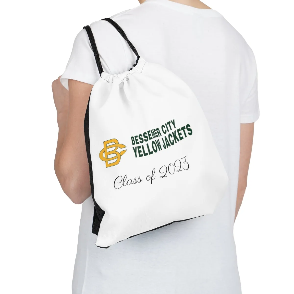 Bessemer City Yellow Jackets Class of 2023 Outdoor Drawstring Bag