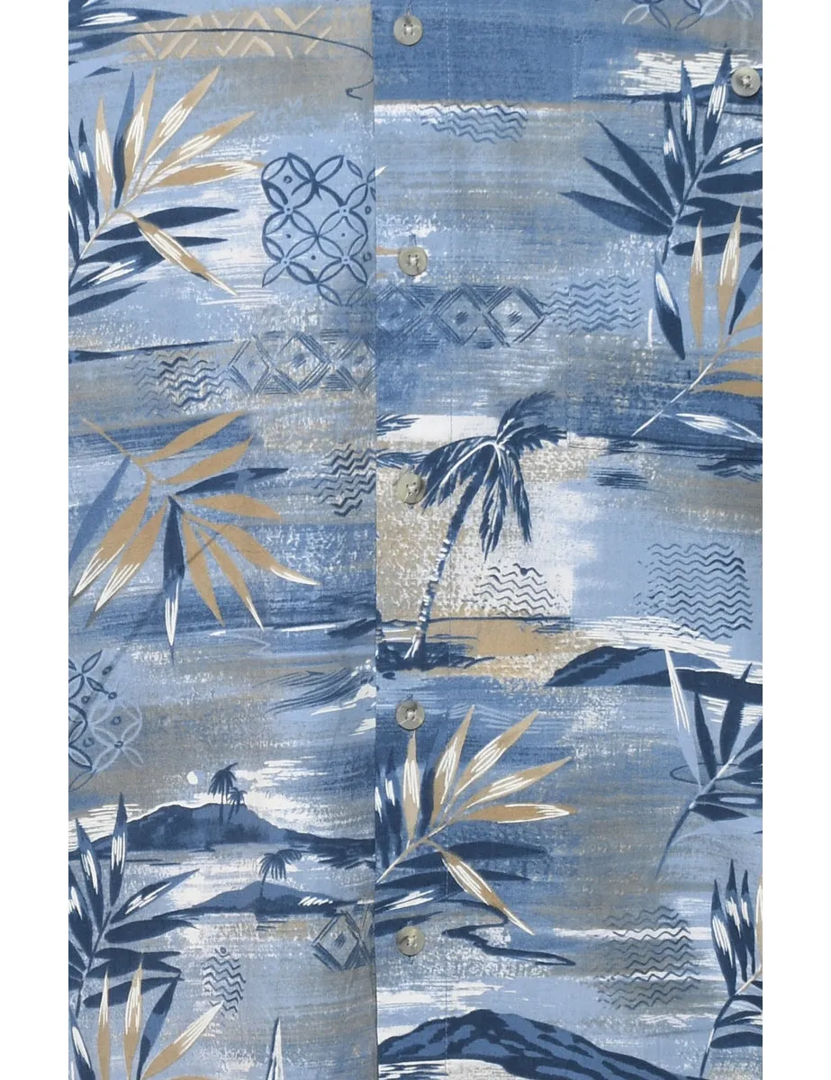 Blue Hawaiian Shirt - L