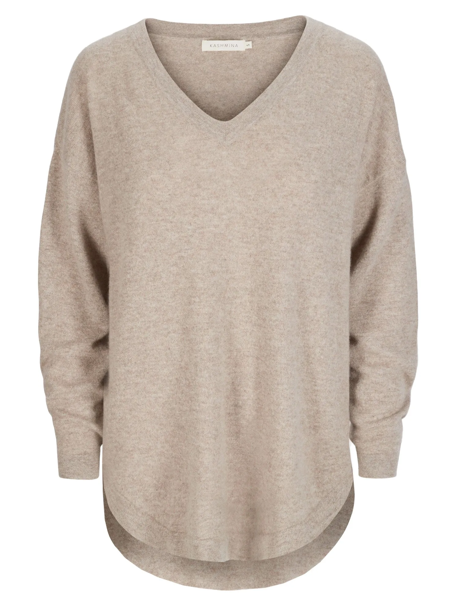 Cashmere sweater "Alva" - toast