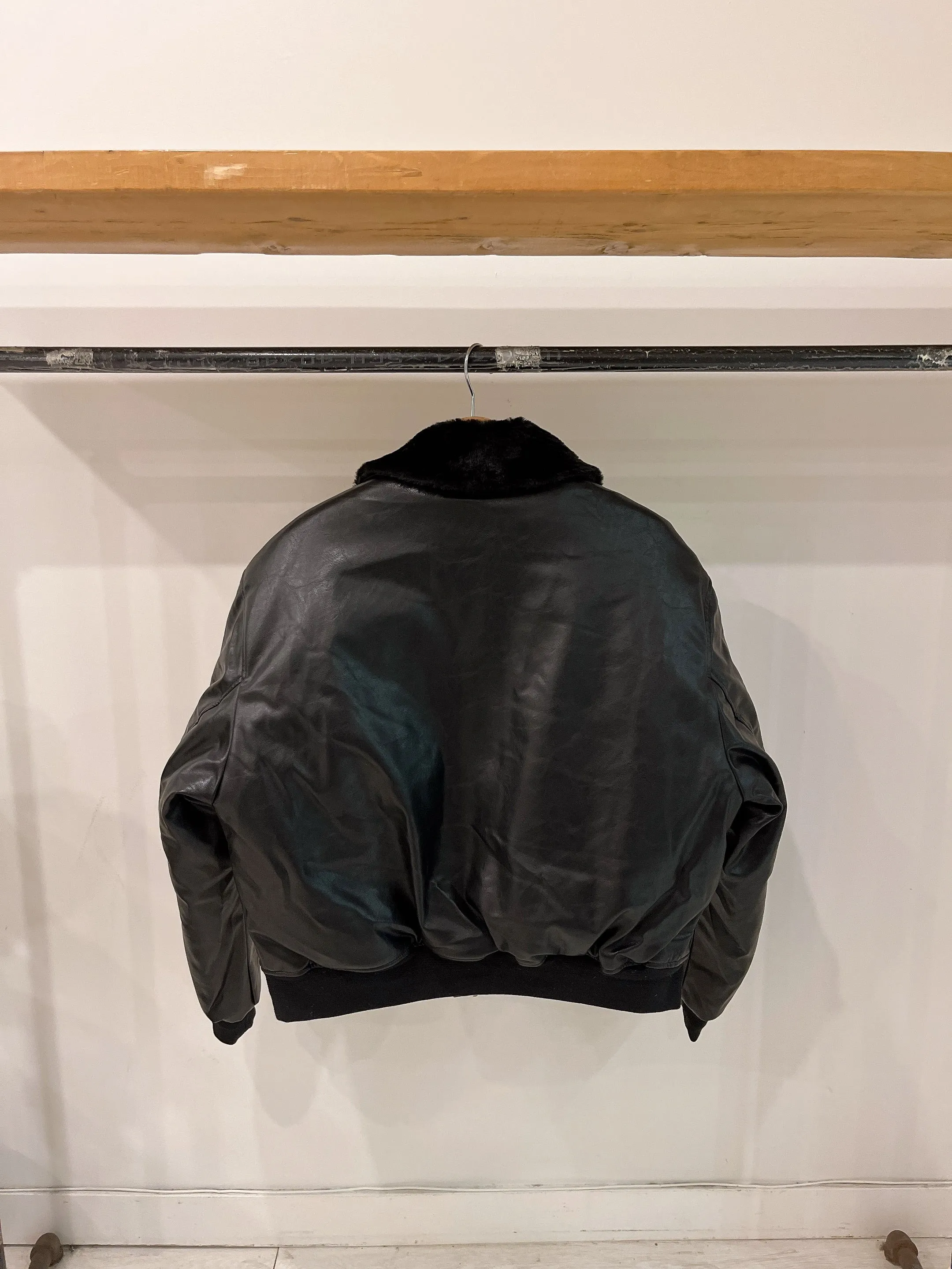 FIX Padded vegan leather jacket