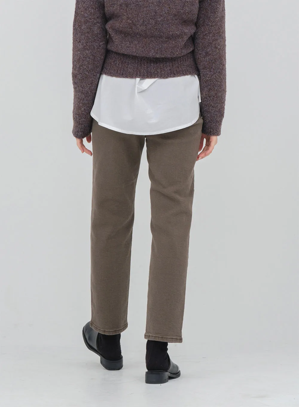 Fleece Lined Straight Leg Pants