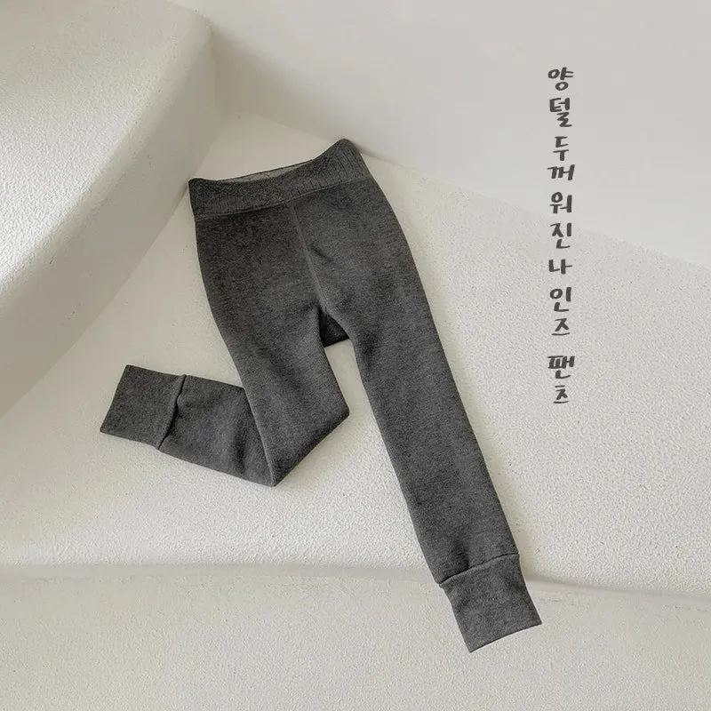 Fur-Lined Kids Leggings