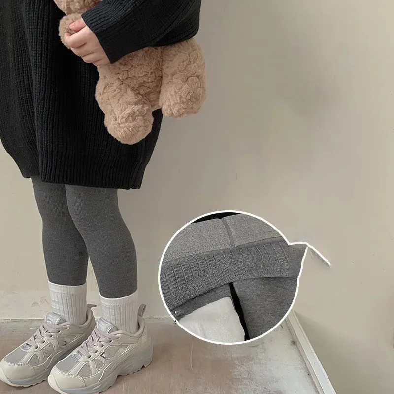 Fur-Lined Kids Leggings