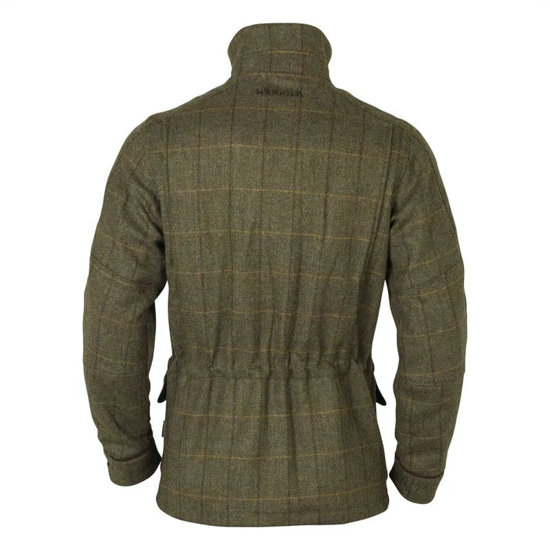 Harkila Kenmore GORE-TEX Mens Tweed Waterproof Jacket - Forest Green