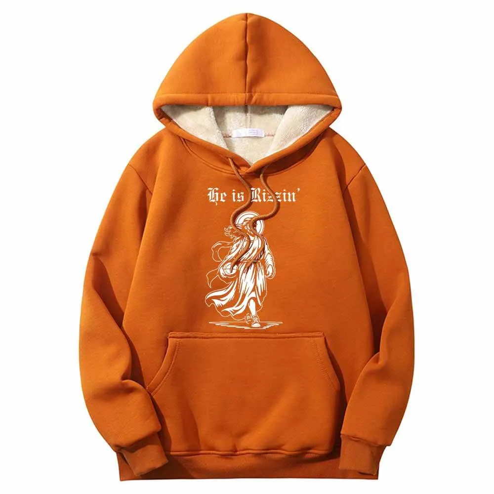 He Is Rizzin Jesus Holding Basketball Fleece Hoodie