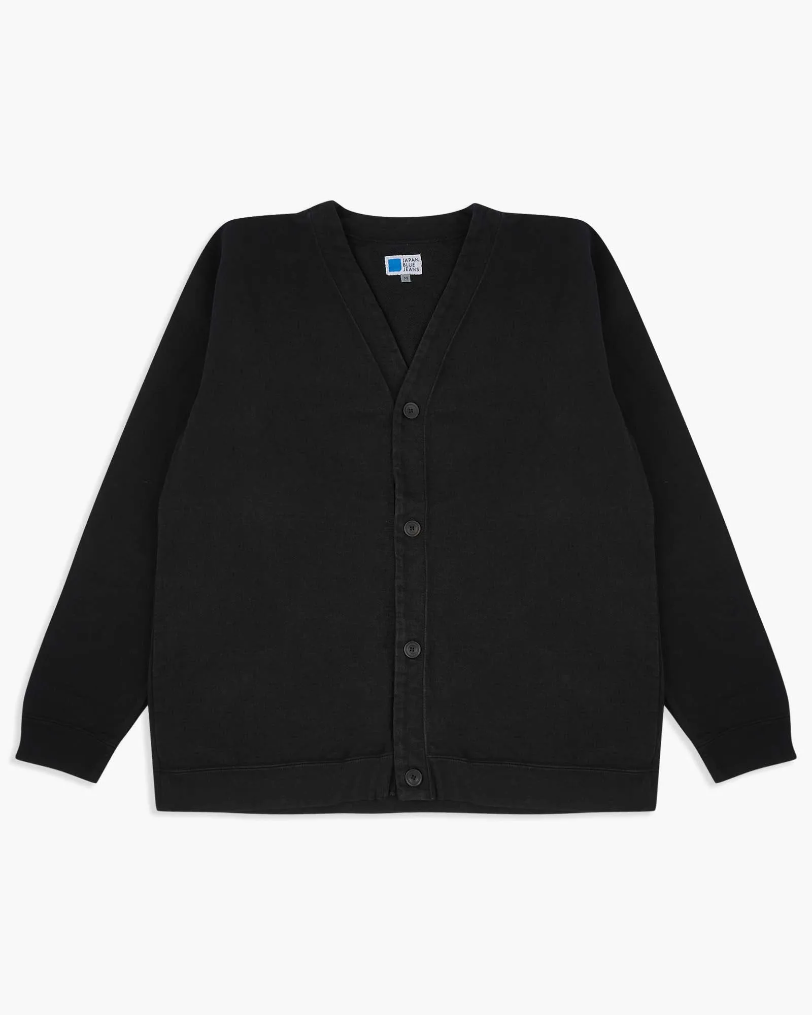 Japan Blue JBKN1002 Inlay Heavyweight Cardigan - Black