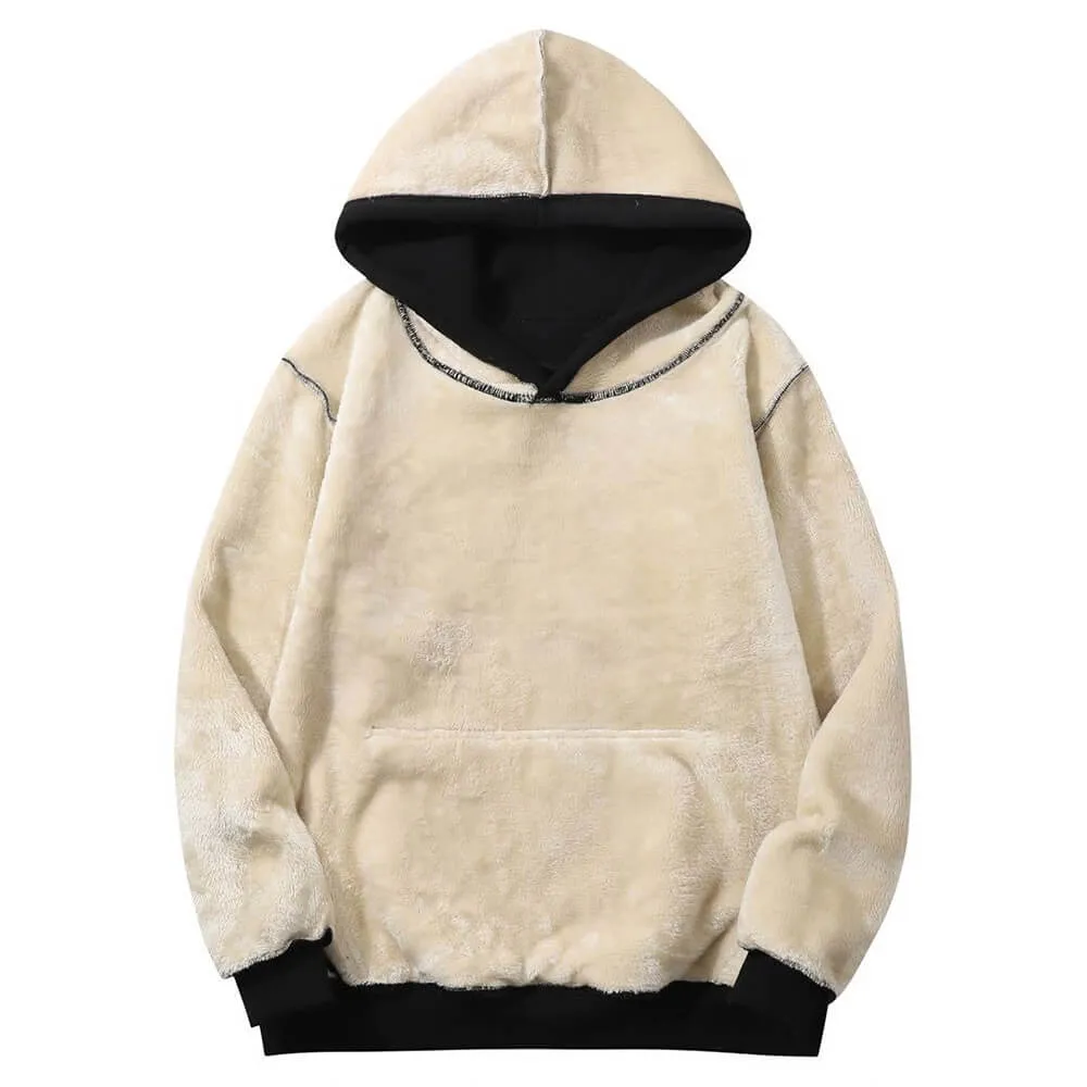 Let Them Keep Shining Crew Collar Fleece Sherpa Hoodie