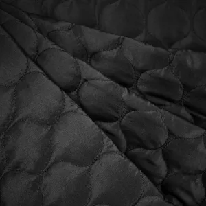 Light Weight Matte Bubble Quilted Puff Coating Black