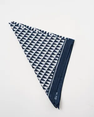 Pilgrim Surf   Supply Pennant Checker Bandana in Navy