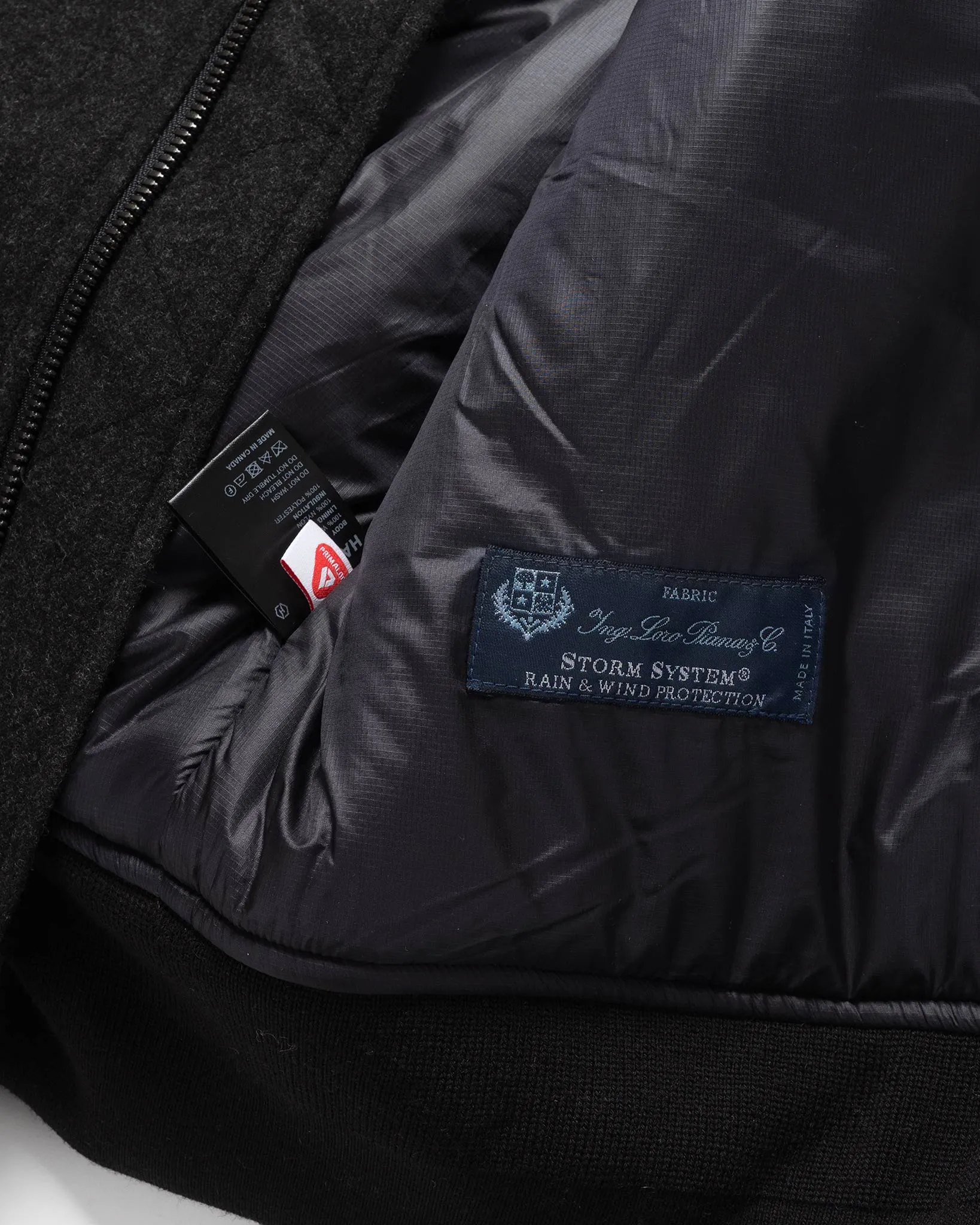 Pilot Jacket - Loro Piana Storm System® Wool Charcoal / Primaloft®