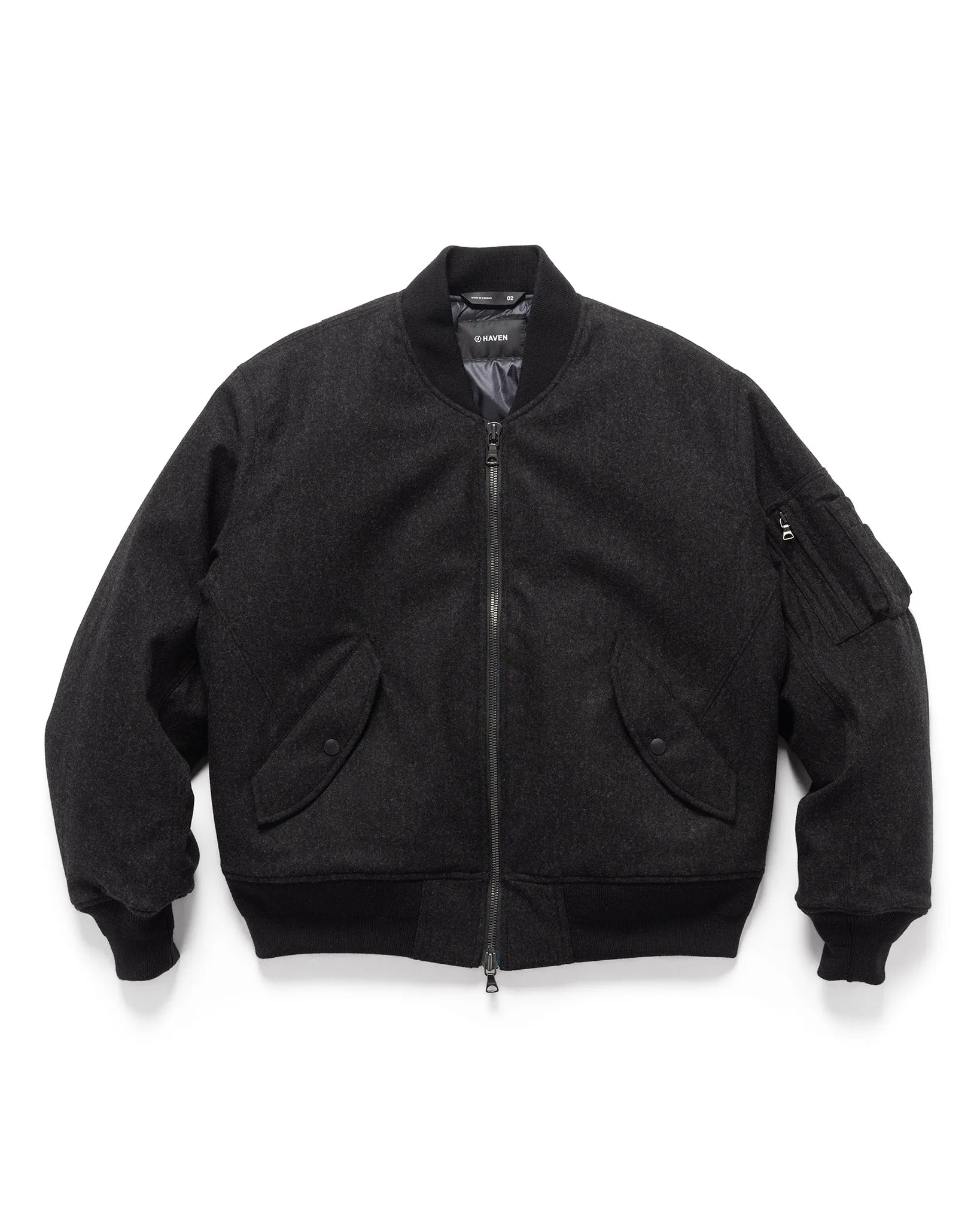 Pilot Jacket - Loro Piana Storm System® Wool Charcoal / Primaloft®