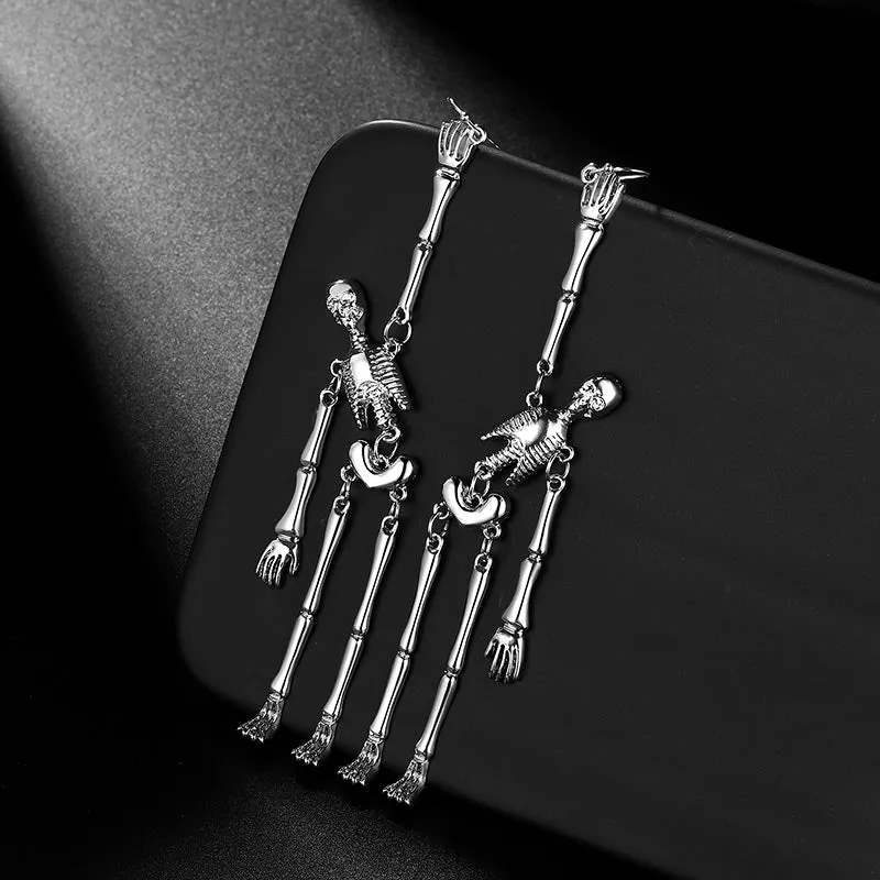 Tokyo Mart Halloween Skull Dangle Earrings Cosplay Party Jewelry for Women