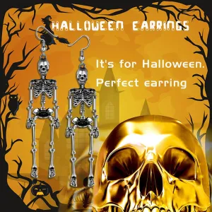 Tokyo Mart Halloween Skull Dangle Earrings Cosplay Party Jewelry for Women