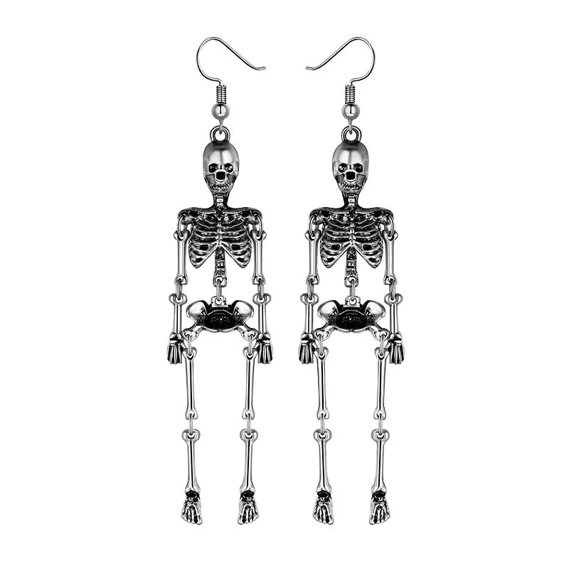 Tokyo Mart Halloween Skull Dangle Earrings Cosplay Party Jewelry for Women