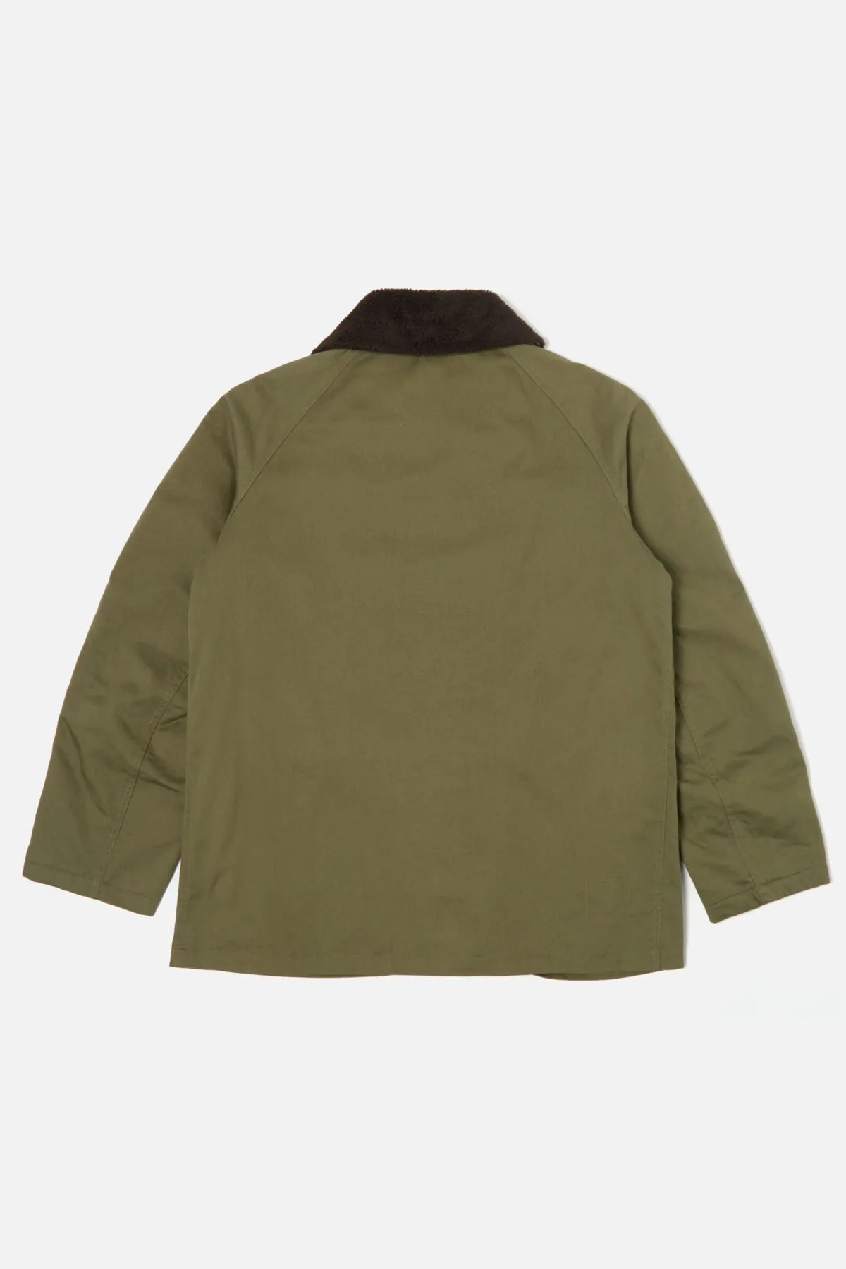 Universal Works - Reversible Mackinaw Jacket Light Olive Twill/Sherpa