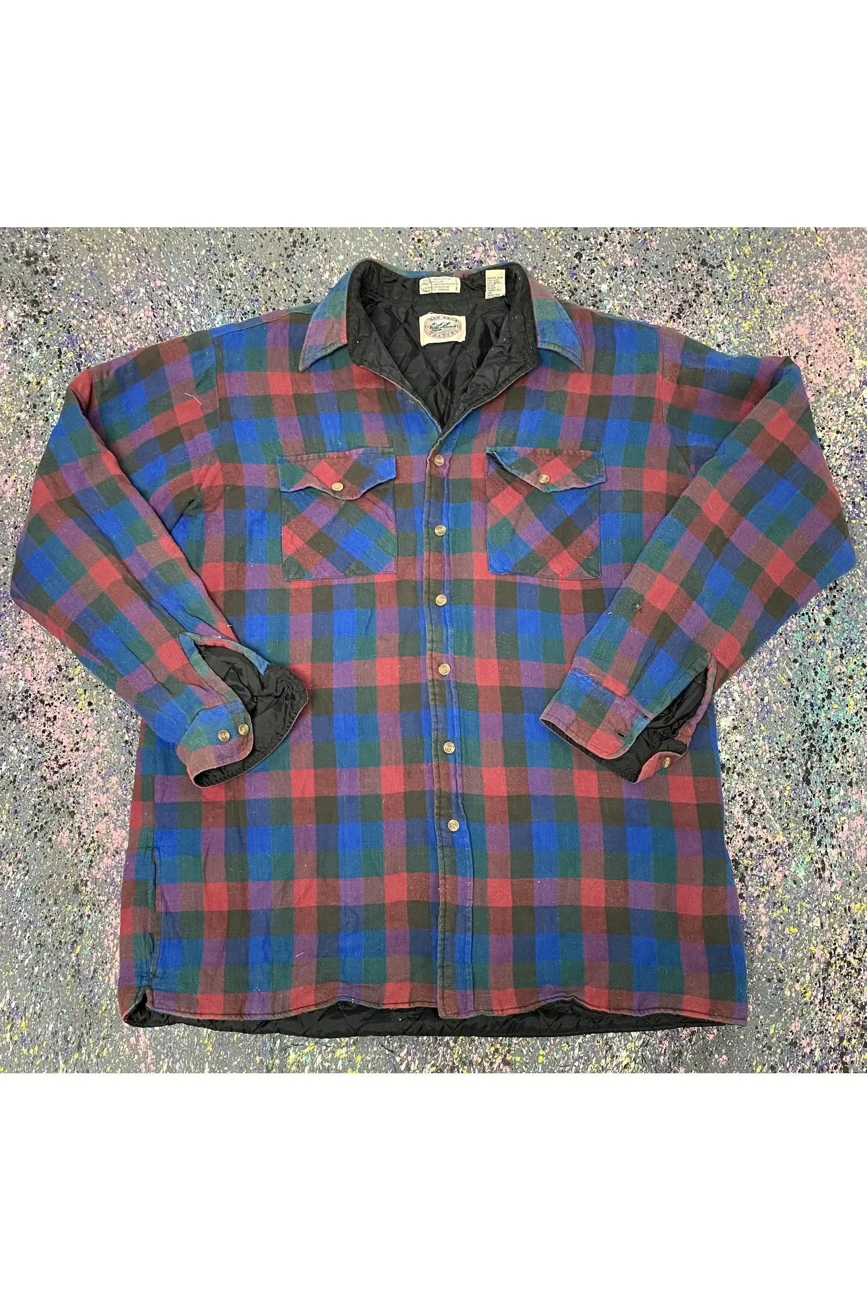 Vintage Bay Area Traders Insulated Flannel Button Up- XL