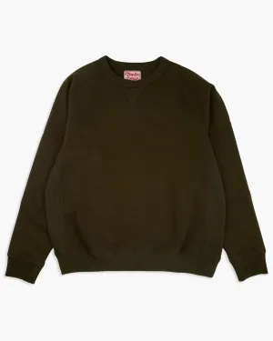 Wonder Looper 876gsm Double Heavyweight French Terry Pullover Crew Neck - Khaki